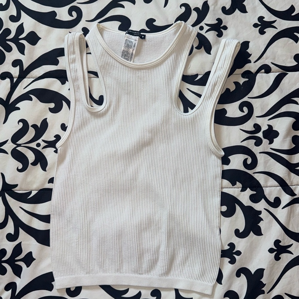 Zara White Strappy Tank